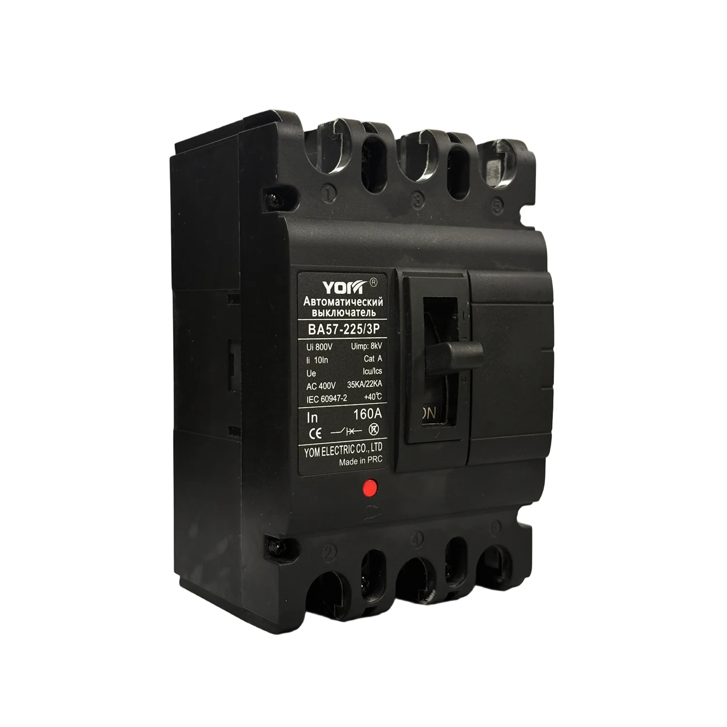 Автоматический выключатель YOM ВА57-225 3P 160A
